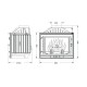 Lareira a lenha UNIFLAM 700 STANDARD ECO com registo, 10kW | Lareiras ferro fundido | Lareiras |