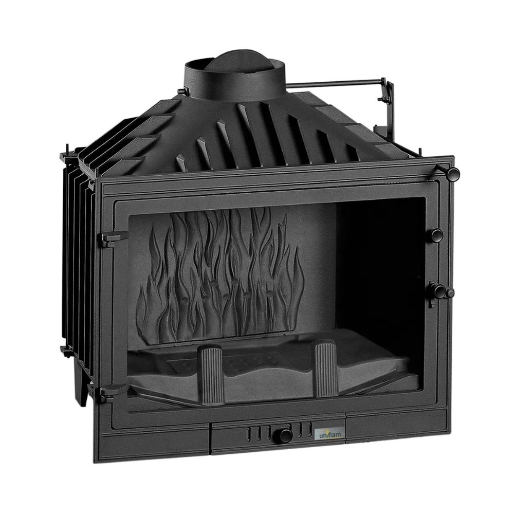 Lareira a lenha UNIFLAM 700 STANDARD ECO com registo e fornecimento de ar, 10kW | Lareiras ferro fundido | Lareiras |