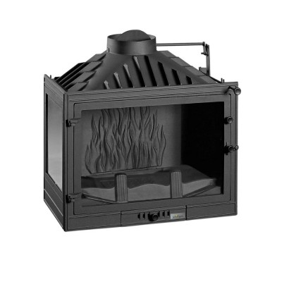 Lareira a lenha UNIFLAM 700 STANDARD com registo, lado esquerdo, 14kW - Lareiras