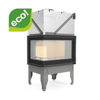Lareira a lenha UNIFLAM 760 DURO com condutas de ar e alimentação de ar, lado esquerdo, 10,8 kW - Lareiras