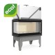 Lareira a lenha UNIFLAM 860 DURO com condutas de ar e alimentação de ar, lado esquerdo, 14,1 kW | Lareiras modernas | Lareiras |