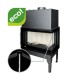 Lareira a lenha UNIFLAM 860 EVO PBS com condutas de ar e alimentação de ar, vidro curvo, lado direito, 15 kW | Lareiras modernas | Lareiras |