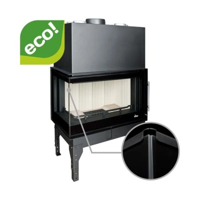 Lareira a lenha UNIFLAM 860 EVO PBS com condutas de ar e alimentação de ar, lado esquerdo, 15 kW - Lareiras