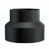 Adaptador de chaminé MK NERO, aço, preto, Ø160-150, Espessura 2mm