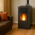 Salamandra a pellets Mytherm Angela TA 25 cinzento, 25kW