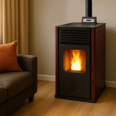 Salamandra a pellets Mytherm Angela TA 16 vermelho, 16kW - Produtos para comparar