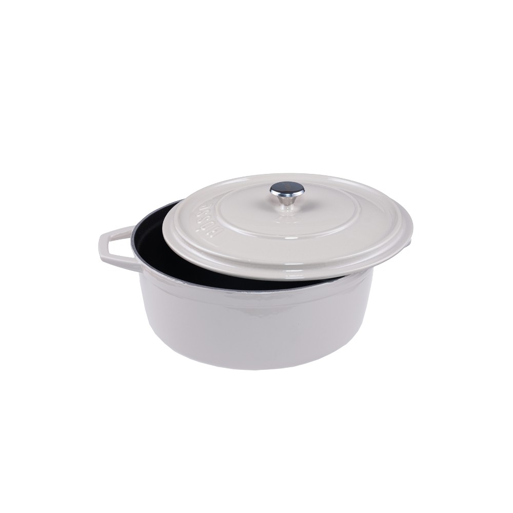 Panela funda de ferro fundido Hosse, Ivory, Ф12 | Panela de ferro fundido |  |