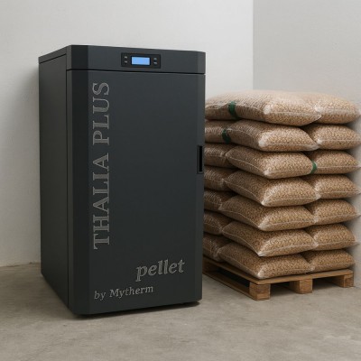 Caldeira a pellets Mytherm Thalia Plus 60 preto, 60kW - Produtos para comparar
