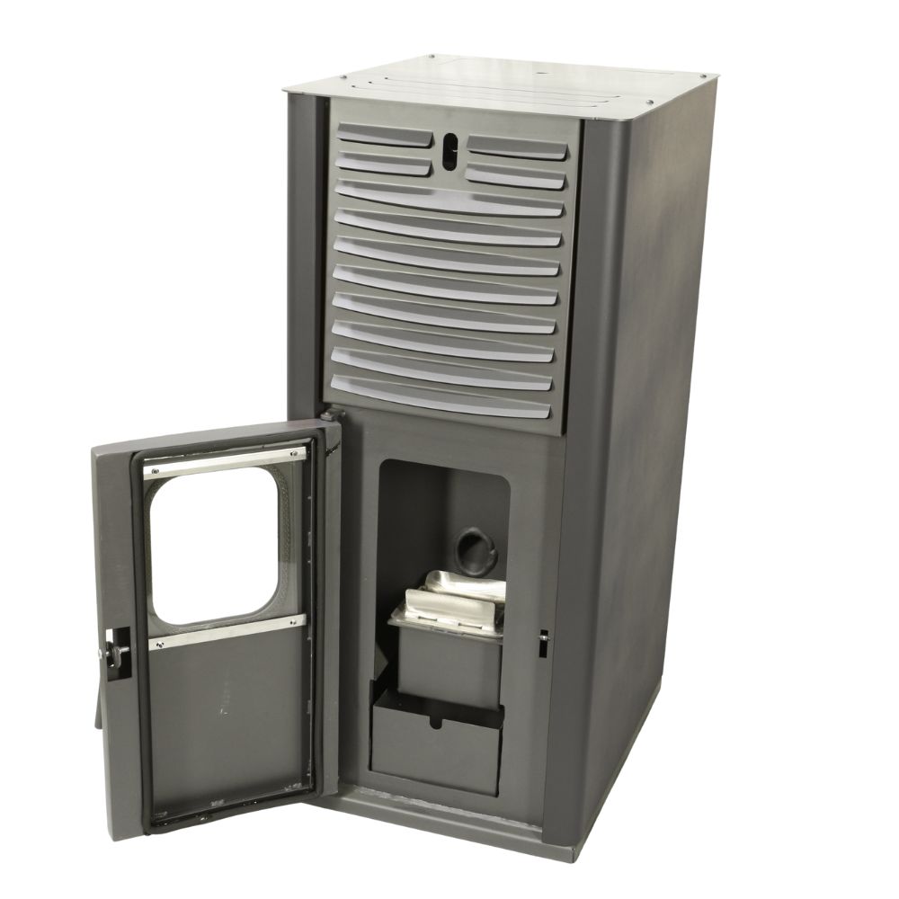 Salamandra a pellets para aquecimento central Mytherm IOLI TSA 35 cinzento, com ventilador, 38kW | Salamandras a pellets para aquecimento central Salamandra a pellets para aquecimento central Mytherm IOLI TSA 35 cinzento, com ventilador, 38kW | Salamandras a pellets para aquecimento central | Salamandras a pellets |