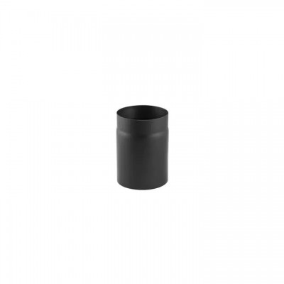 Tubo de chaminé em aço preto PARKANEX, reto, comprimento 0.25m, Ø130, Espessura 2mm - Chaminés curvas