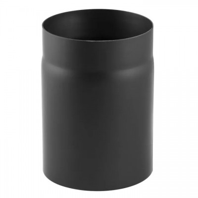 Tubo de chaminé em aço preto PARKANEX, reto, comprimento 0.25m, Ø130, Espessura 2mm - Chaminés curvas