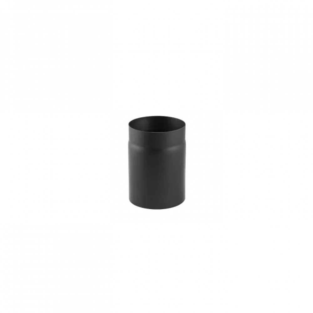 Tubo de chaminé em aço preto PARKANEX, reto, comprimento 0.25m, Ø150, Espessura 2mm | Chaminés curvas | Chaminés |