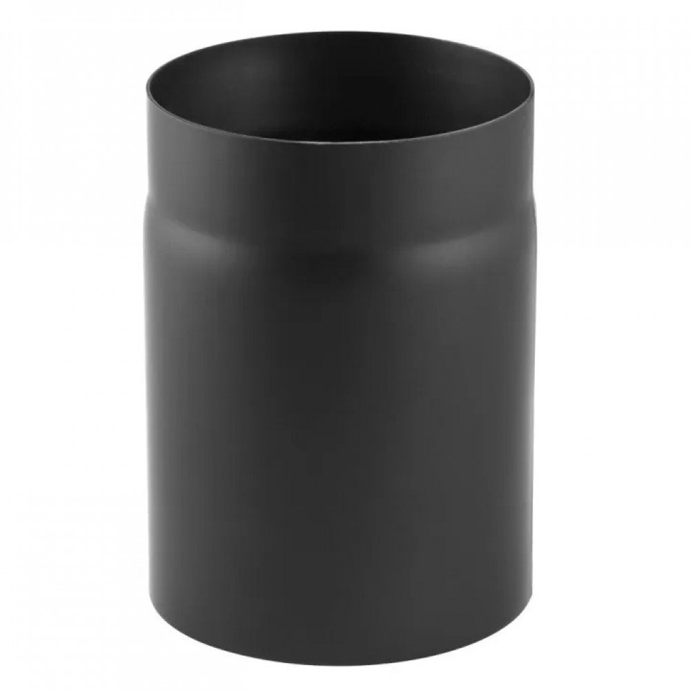 Tubo de chaminé em aço preto PARKANEX, reto, comprimento 0.25m, Ø150, Espessura 2mm | Chaminés curvas | Chaminés |