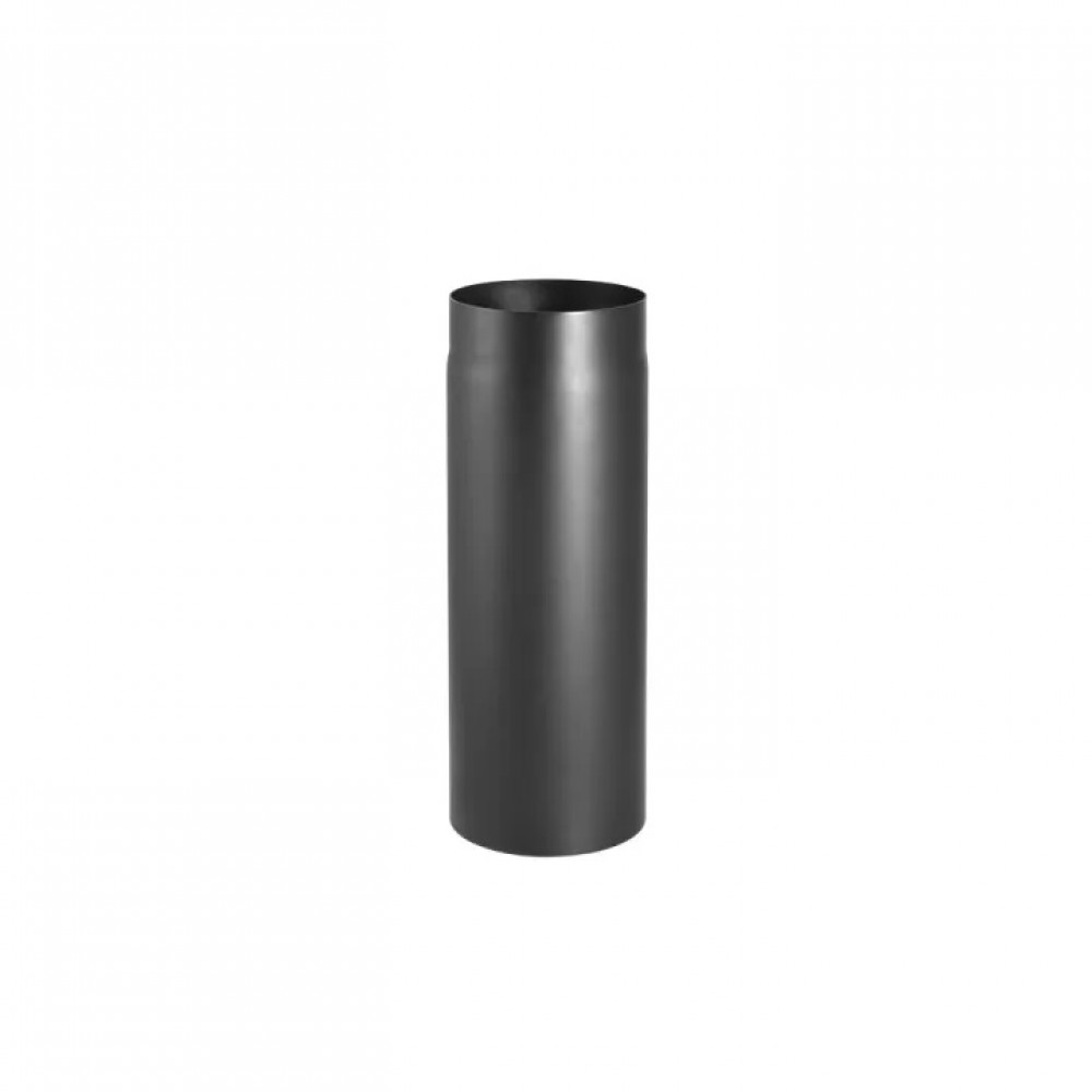 Tubo de chaminé em aço preto PARKANEX, reto, comprimento 0.5m, Ø150, Espessura 2mm | Chaminés curvas | Chaminés |
