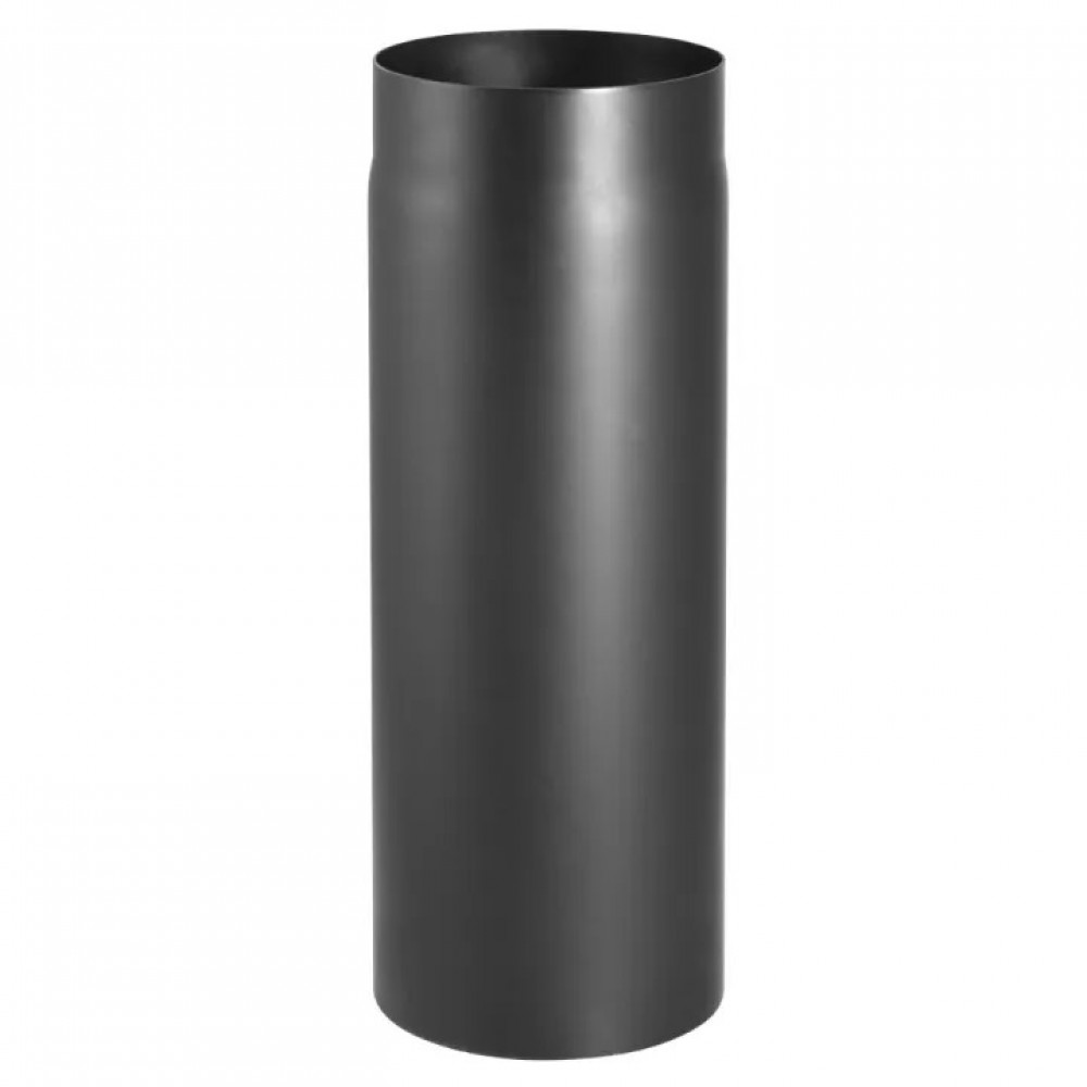 Tubo de chaminé em aço preto PARKANEX, reto, comprimento 0.5m, Ø150, Espessura 2mm | Chaminés curvas | Chaminés |