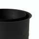 Roseta de chaminé dupla MK NERO, aço, preto, 115mm, Ø130 | Chaminés curvas | Chaminés |