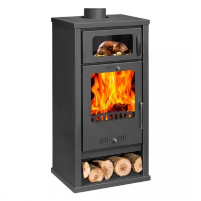 Salamandra a lenha com forno Balkan Energy Troy, 7.8kW - Produtos para comparar