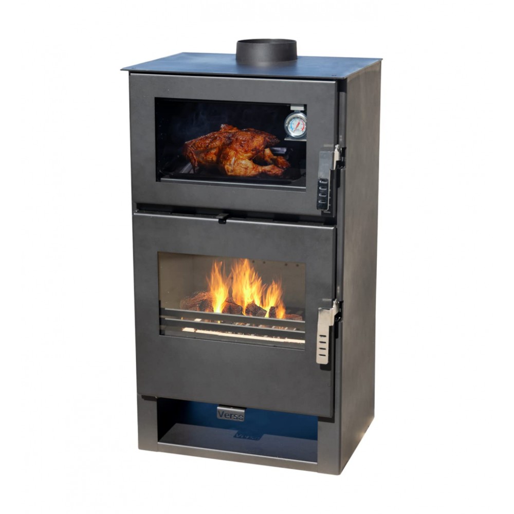 Salamandra a lenha com forno Verso F, 9 kW | Salamandras a lenha com ventilação | Salamandras a lenha |