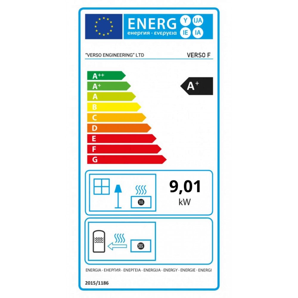 Salamandra a lenha com forno Verso F, 9 kW | Salamandras a lenha com ventilação | Salamandras a lenha |