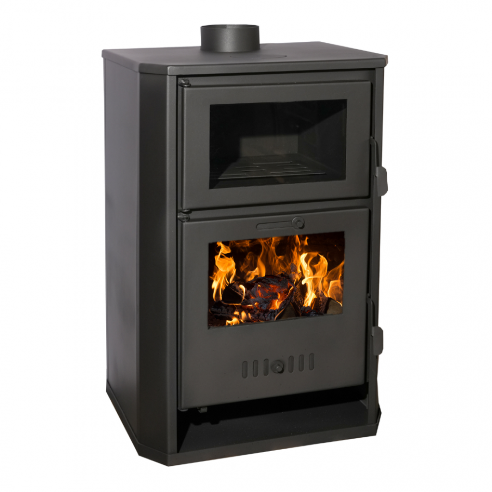 Salamandra a lenha para aquecimento central com forno Balkan Energy Suzana, 11.6kW - 13.43kW | Salamandras a lenha para aquecimento central | Salamandras a lenha |