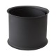 Roseta de chaminé dupla PARKANEX, aço, preto, 115mm, Ø130, Espessura 2mm | Chaminés curvas | Chaminés |