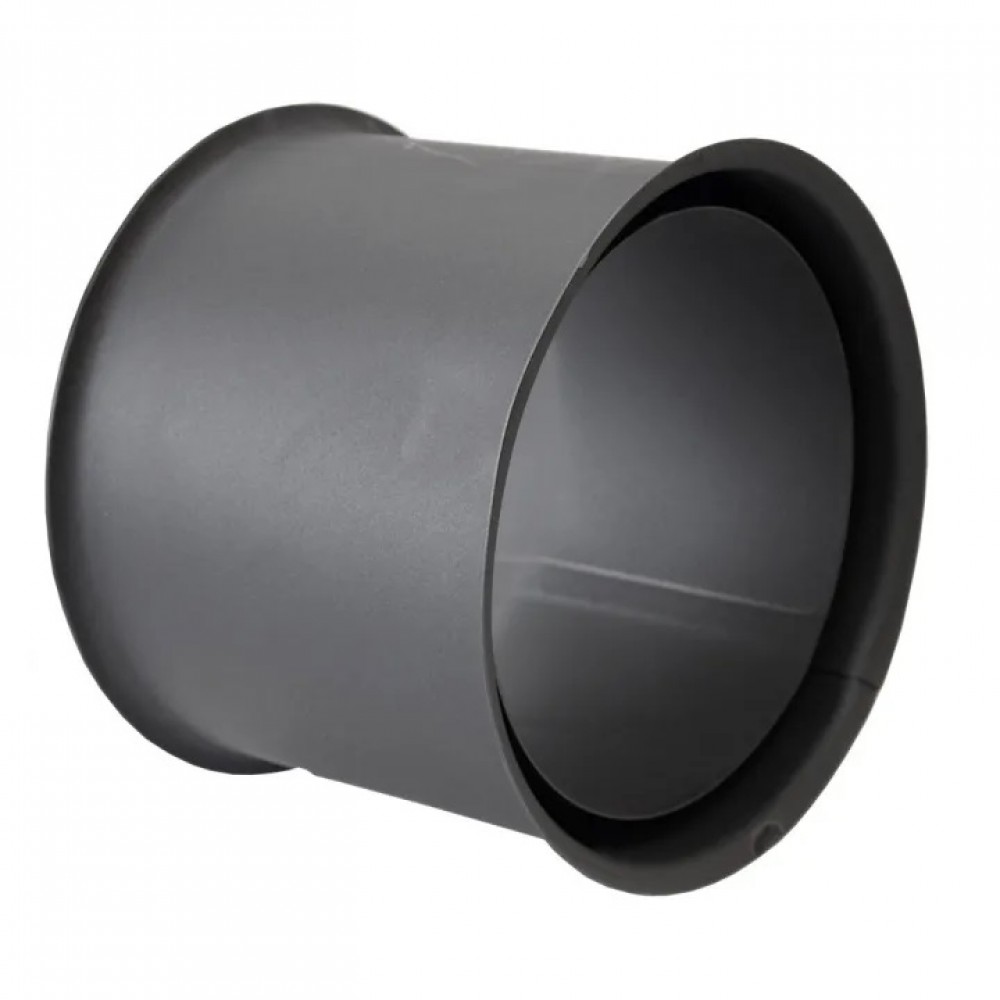 Roseta de chaminé dupla PARKANEX, aço, preto, 115mm, Ø150, Espessura 2mm | Chaminés curvas | Chaminés |