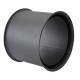 Roseta de chaminé dupla PARKANEX, aço, preto, 115mm, Ø150, Espessura 2mm | Chaminés curvas | Chaminés |