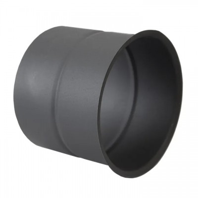 Roseta de chaminé PARKANEX, aço, preto, Ø130, Espessura 2mm - Chaminés curvas