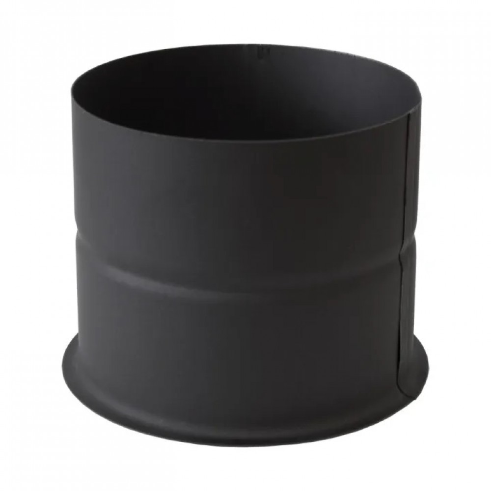 Roseta de chaminé PARKANEX, aço, preto, Ø150, Espessura 2mm | Chaminés curvas | Chaminés |