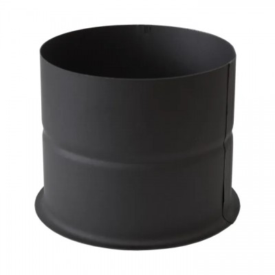 Roseta de chaminé PARKANEX, aço, preto, Ø130, Espessura 2mm - Chaminés curvas