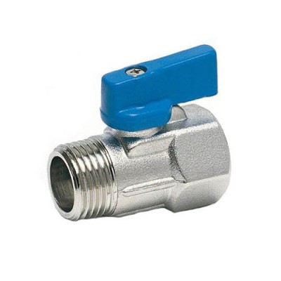 Mini válvula esfera F/M, tamanho 1/2" - Aquecimento central