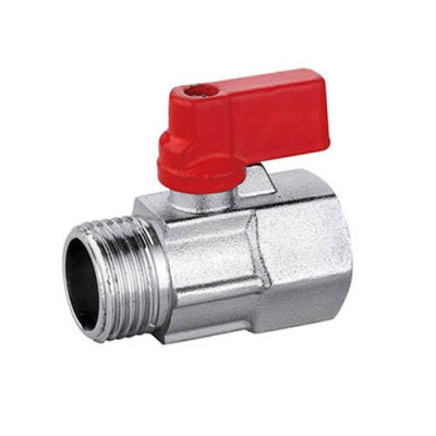 Mini válvula esfera F/M, tamanho 1/2" - Aquecimento central