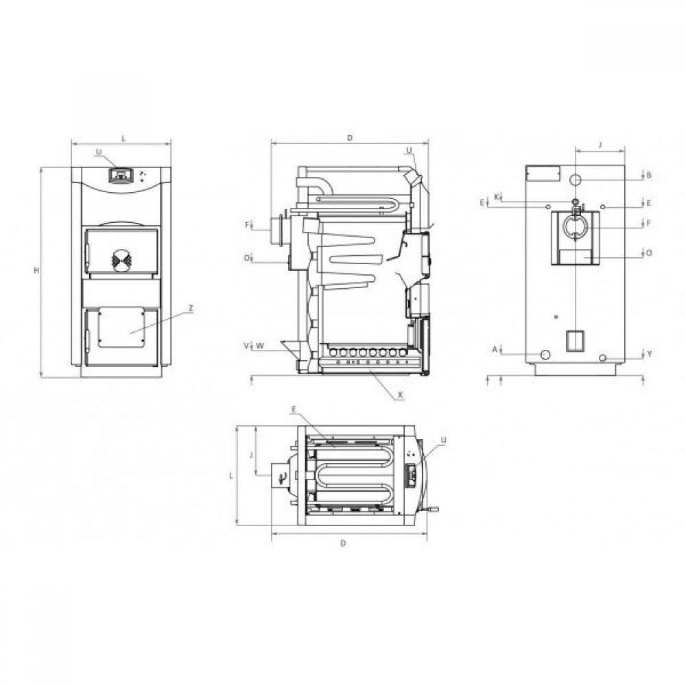 Caldeira a lenha BURNiT NWB PRIME 90, 90kW | Caldeiras a lenha | Lenha |