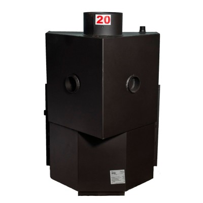 Lareira para aquecimento central Prity AC W20, ferro fundido, 25kw - Lareiras