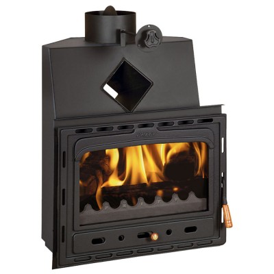 Lareira a lenha Prity AC, ferro fundido, 14kW - Lareiras