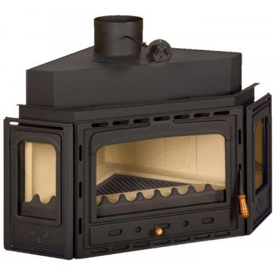 Lareira a lenha Prity ATC, ferro fundido, 14.2kW - Lareiras