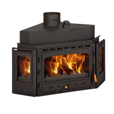 Lareira a lenha Prity ATC, ferro fundido, 14.2kW - Lareiras