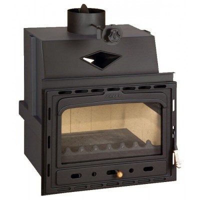 Lareira a lenha Prity C, ferro fundido, 15.8kW - Lareiras