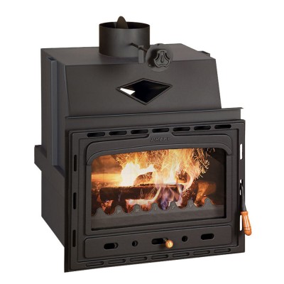 Lareira a lenha Prity C, ferro fundido, 15.8kW - Lareiras