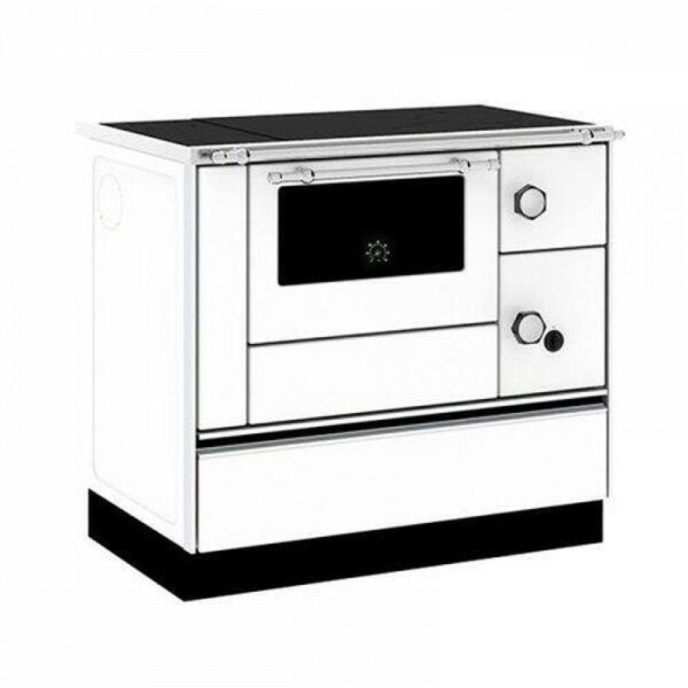 Fogão à lenha Alfa Plam Alfa 90 H Favorit Branco Esquerda, 6.4kW | Fogões a lenha | Lenha |