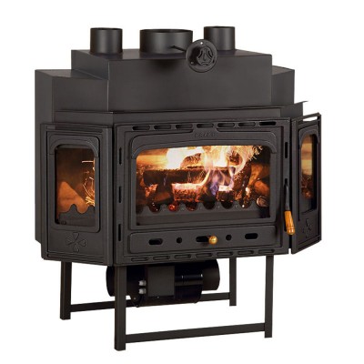 Lareira a lenha Prity TCF, ferro fundido, 18.5kW - Lareiras