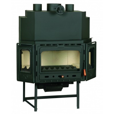 Lareira a lenha Prity TC2F, ferro fundido, 18.5kW - Lareiras