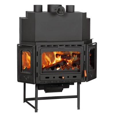 Lareira a lenha Prity TC2F, ferro fundido, 18.5kW - Lareiras