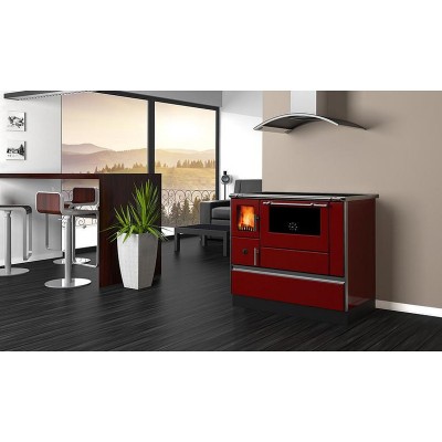 Fogão à lenha Alfa Plam Dominant 90H Vermelho, 6.5kW - Produtos para comparar