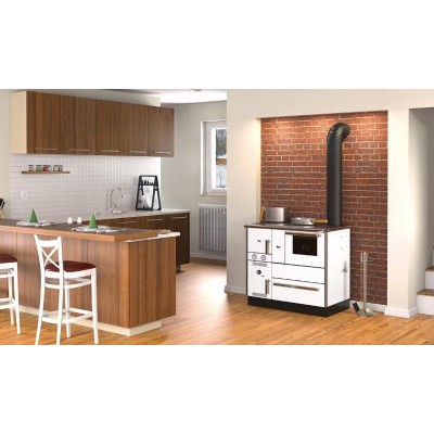 Fogão à lenha para aquecimento central Alfa Plam Alfa Term 27 Branco, 27.56kW - Produtos para comparar
