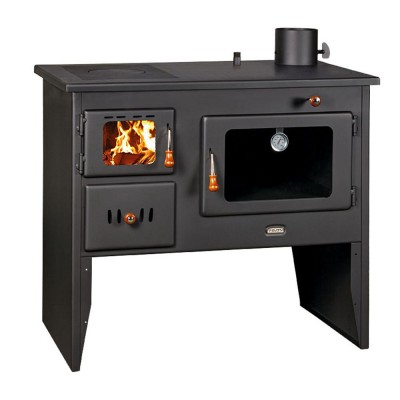 Fogão à lenha para aquecimento central Prity 1P41 W12, 16.1kW - Fogões a lenha