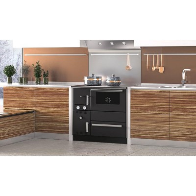 Fogão à lenha para aquecimento central Alfa Plam Alfa Term 20 Antracito, 23kW - Produtos para comparar