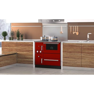 Fogão à lenha para aquecimento central Alfa Plam Alfa Term 20 Vermelho, 23kW - Produtos para comparar