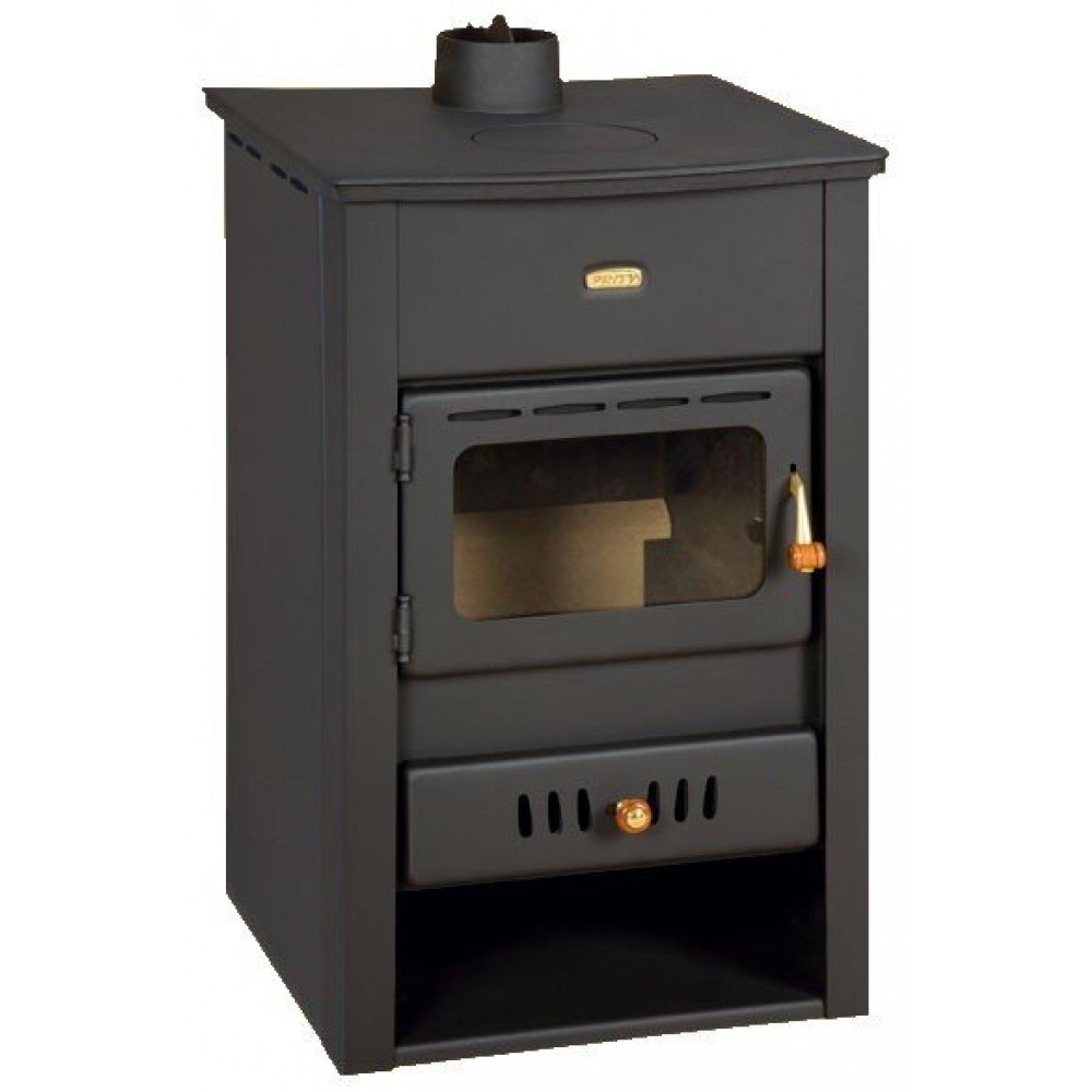 Salamandra a lenha para aquecimento central com forno Prity K2 CP W10 com ferro fundido, 13.3kW | Salamandras a lenha para aquecimento central | Salamandras a lenha |