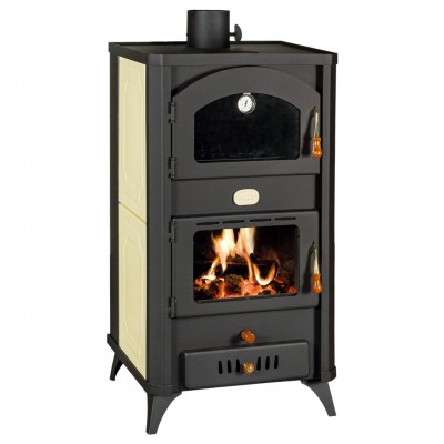 Salamandra a lenha para aquecimento central com forno Prity FG W18 R, 23.4kW - Fogões à lenha para aquecimento central Prity